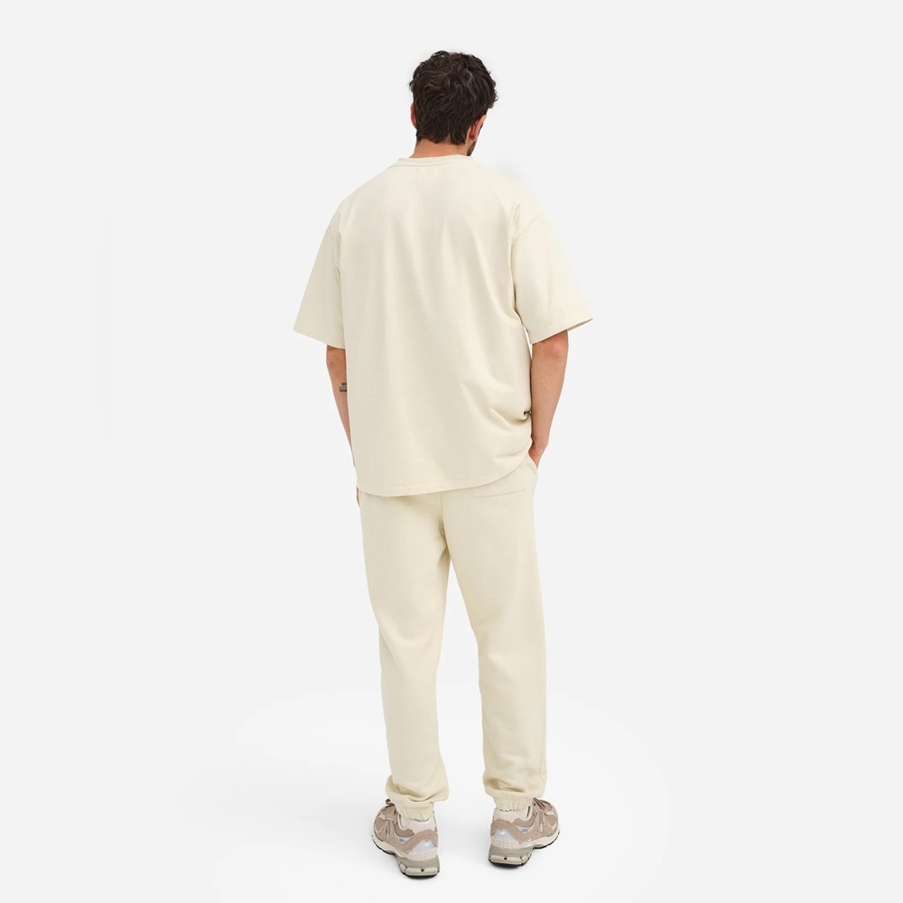 MATE the Label Men’s Organic Fleece Relaxed Sweatpants Bone - Picture 2 of 5